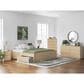 Ashley Onita King Platform Bed with 2 Side Storage in Natural, , large