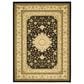 Safavieh Lyndhurst LNH213 8" x 11" Black and Ivory Area Rug, , large