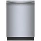 Bosch 300 Series 24" Built-In Recessed Handle Dishwasher in Stainless Steel, , large