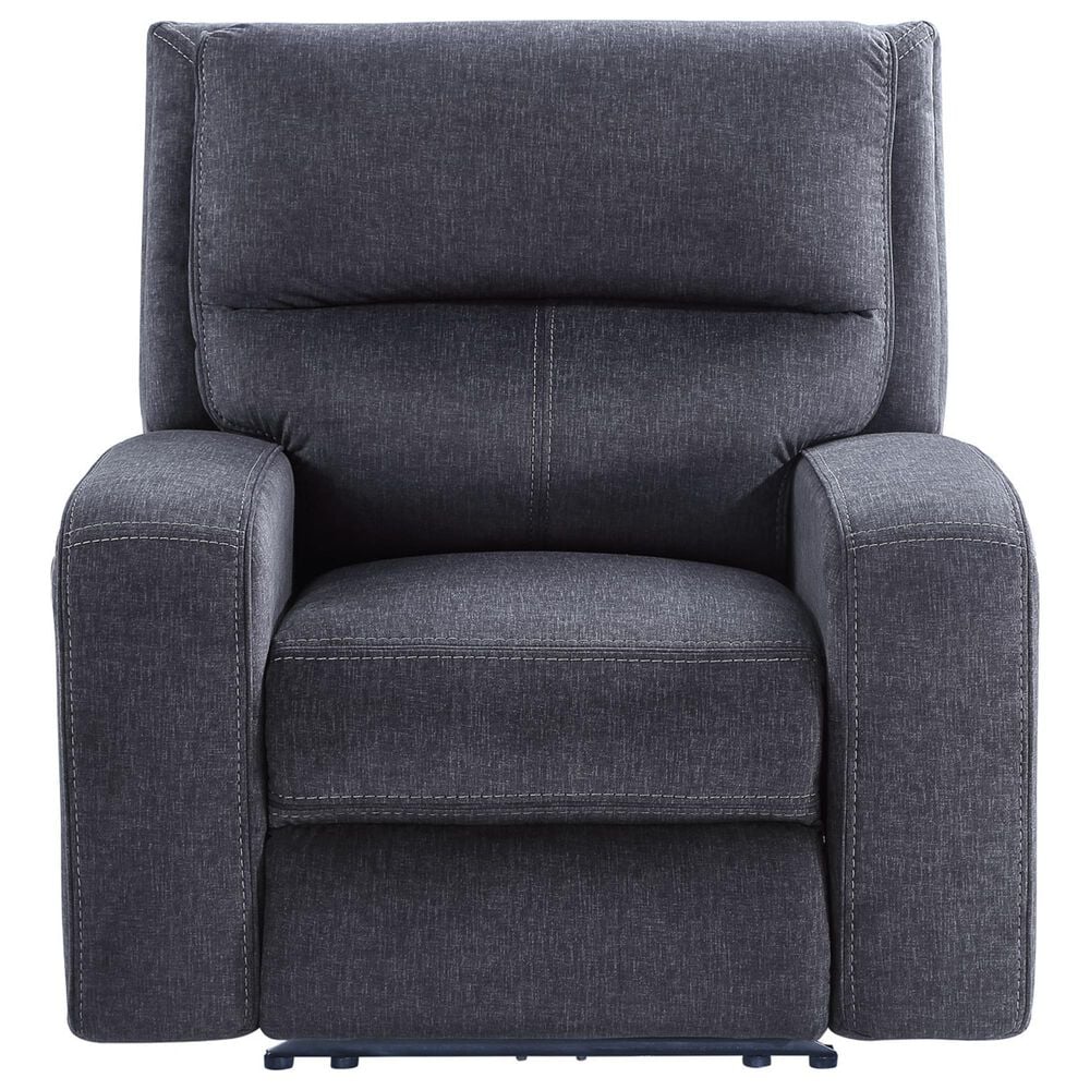Steve Silver Lovell Power Recliner in Charcoal, , large