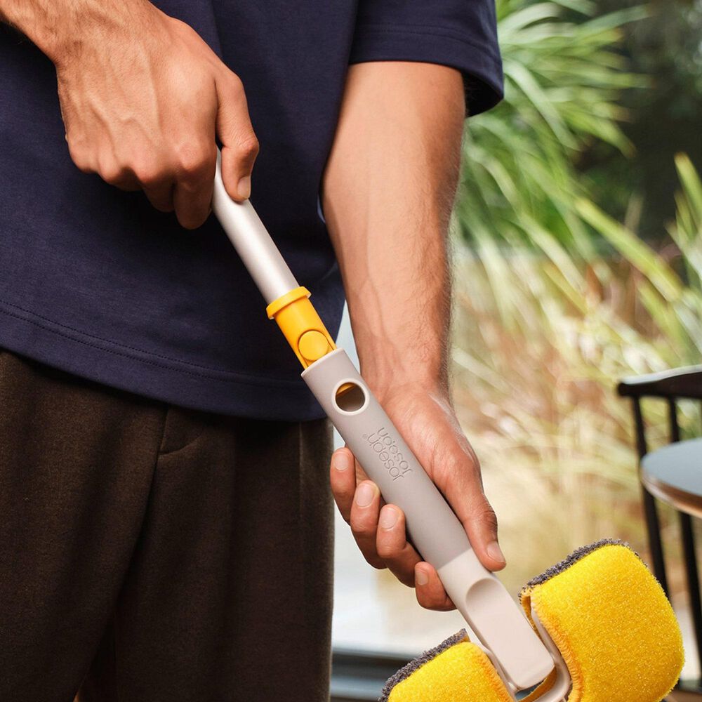 Joseph Joseph CleanTech Telescopic Extension Pole in Silver, , large