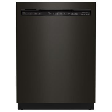 KitchenAid 24" Built In Pocket Handle Dishwasher with Front Control in Black Stainless, , large