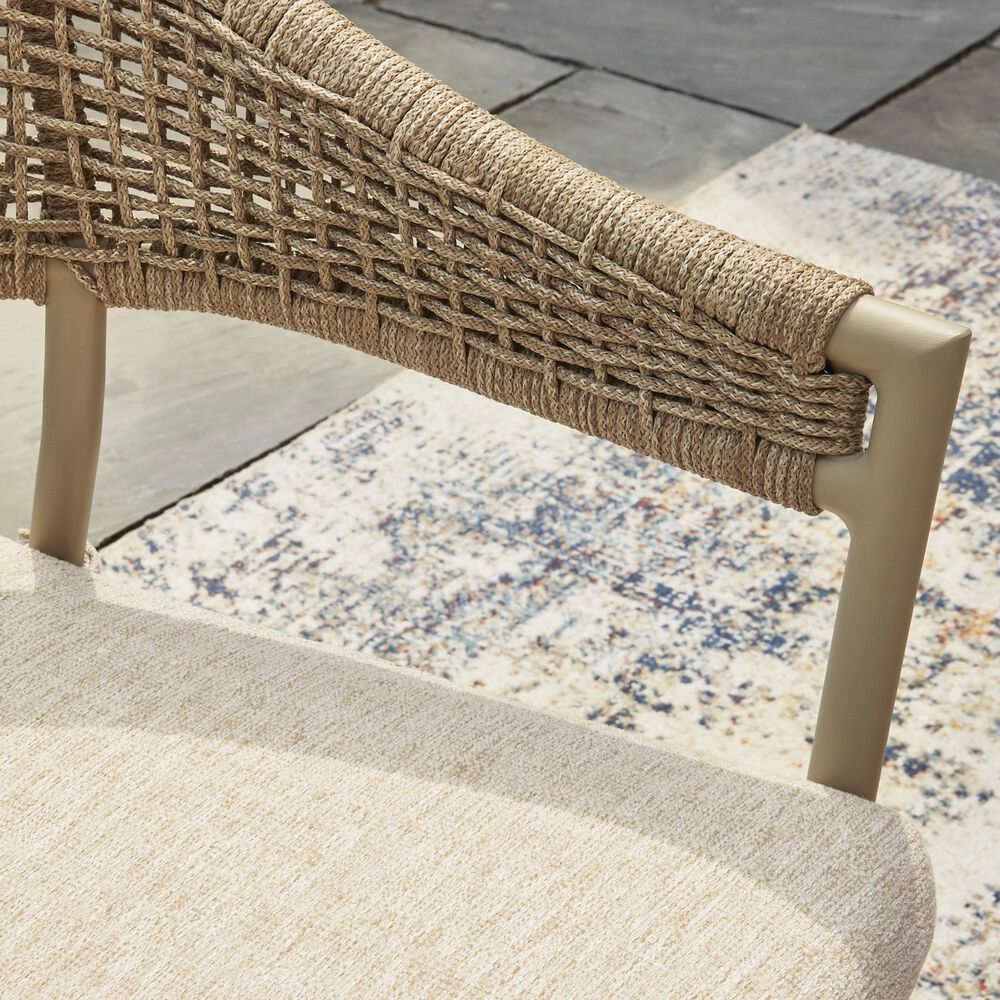 Ashley Orchard Beach 5-Piece Outdoor Dining Set in Beige, , large