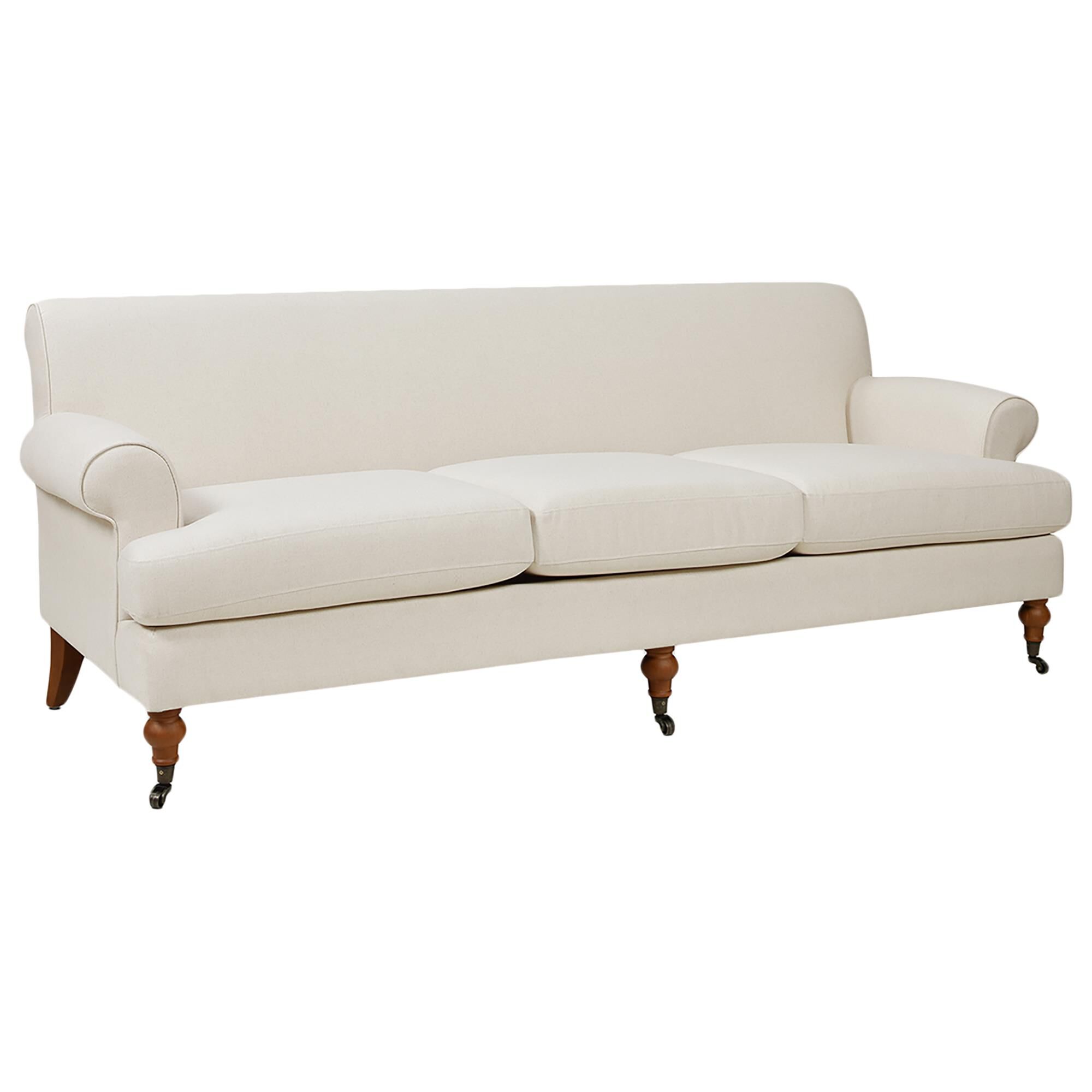 Jennifer Taylor Home Alana Arm Sofa in Light Beige and Linen NFM