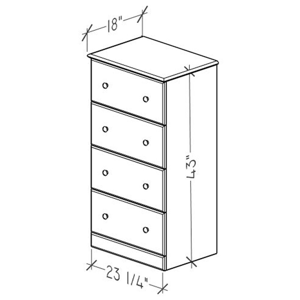 Lemoore Essentials 23" 4-Drawer Chest in Frosted Pine, , large