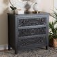 Baxton Studio Yelena 3-Drawer Storage Cabinet in Black, , large