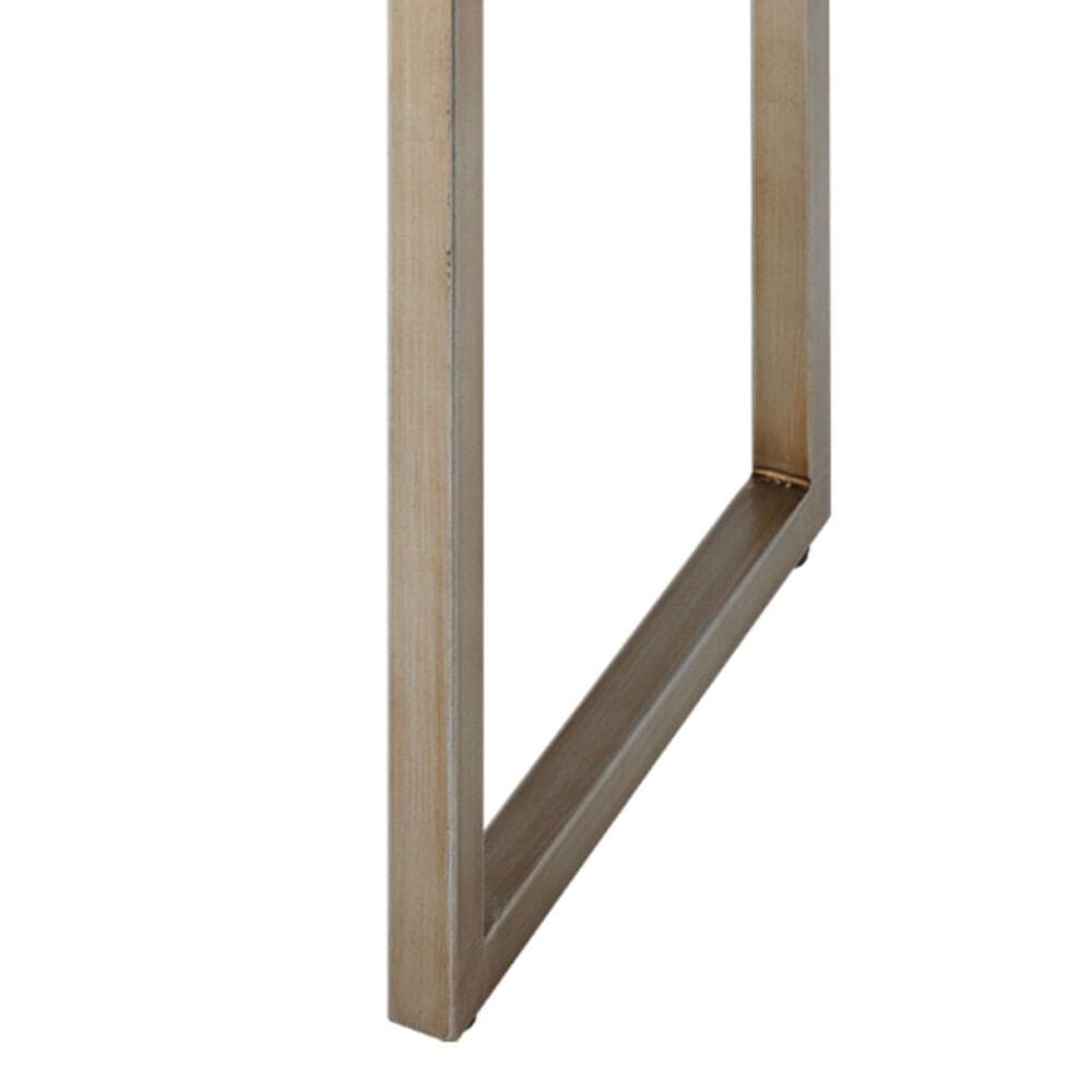 Splendor Living Clarion Faux Shagreen Side Table in Cream, , large