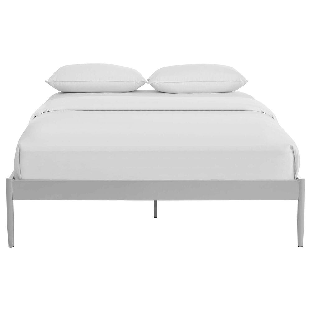 Modway Elsie Queen Platform Bed Frame in Gray, , large