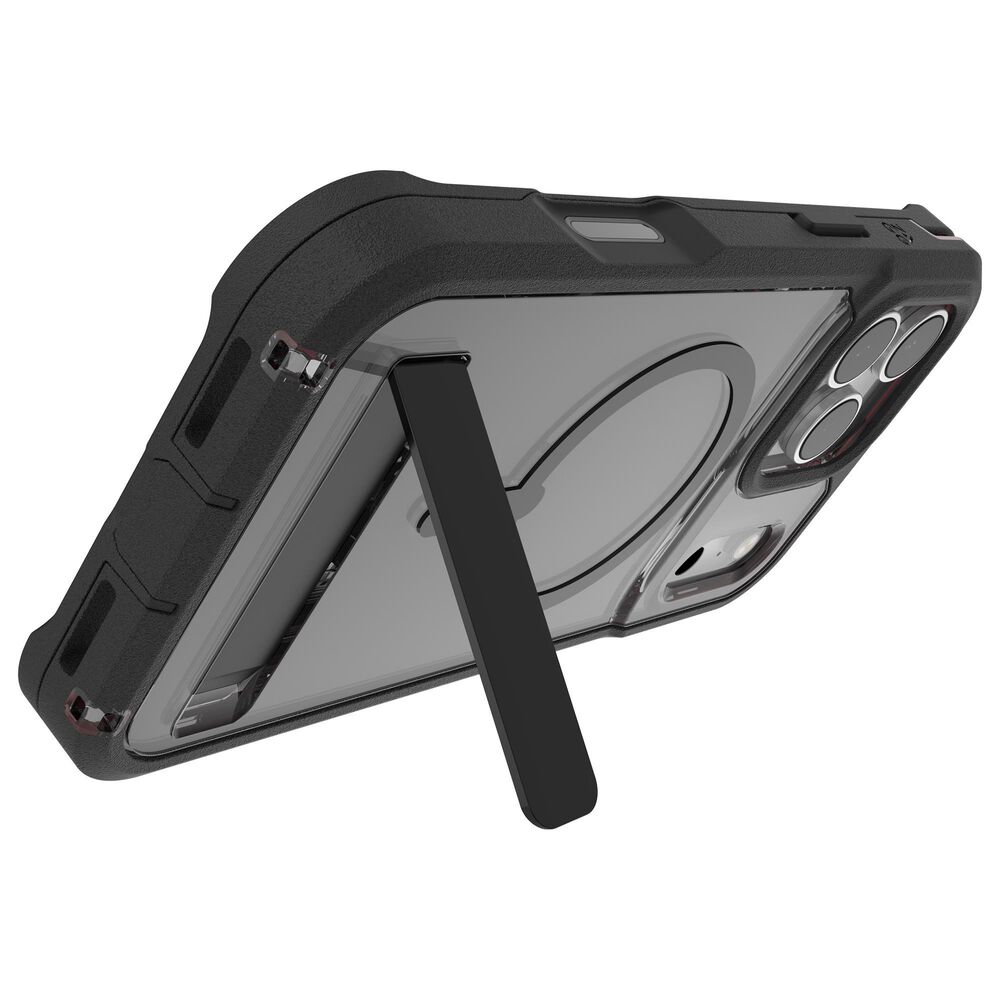 Zagg Rainier Snap MagSafe Case with Kickstand for Apple iPhone 17 Pro Max in Smoke Black, , large
