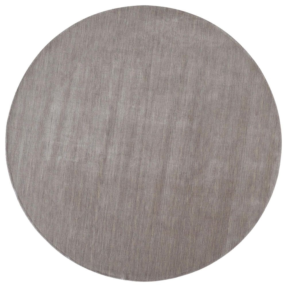 Feizy Luna 8" Round Light Gray Area Rug, , large