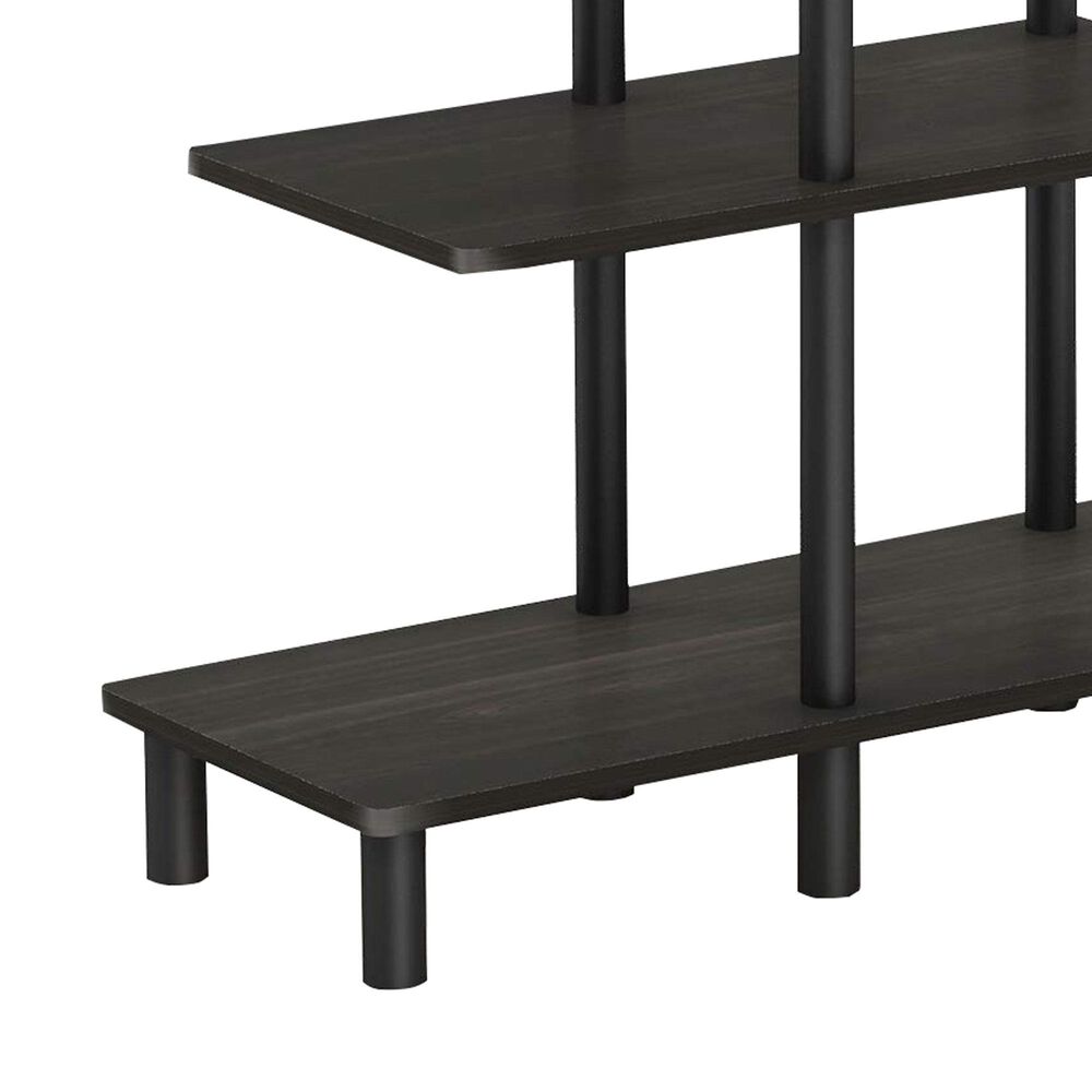 HOMLUX Turn-N-Tube 3-Tier Display Rack in Espresso and Black, , large