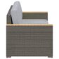 Homestyles Boca Raton 4-Piece Patio Loveseat Set in Brown and Gray, , large