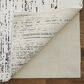 Feizy Coda 8928F 9" x 12" Black and White Area Rug, , large