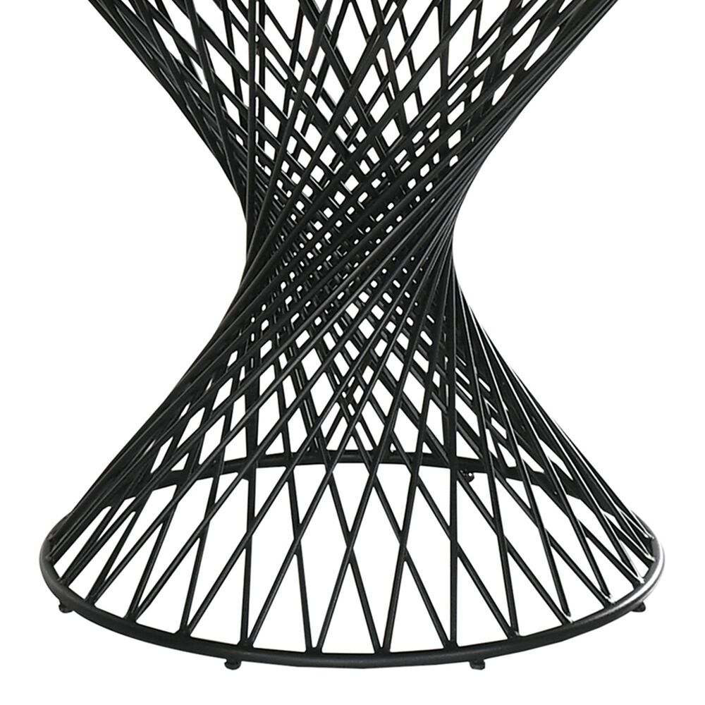 Blue River Cirque and Lima 5-Piece Round Dining Set in Black, , large