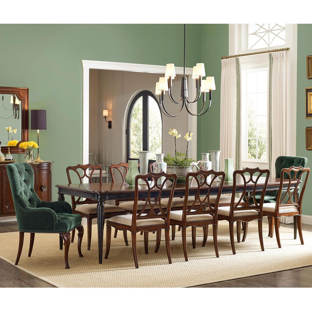 Hooker Furniture Charleston Dining Table in Cherry and Black Cherry - Table Only, , large