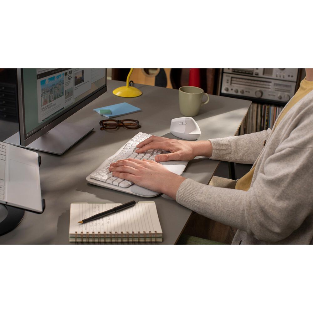Logitech Ergo Wave Keys and Lift Combo in Off-White, , large