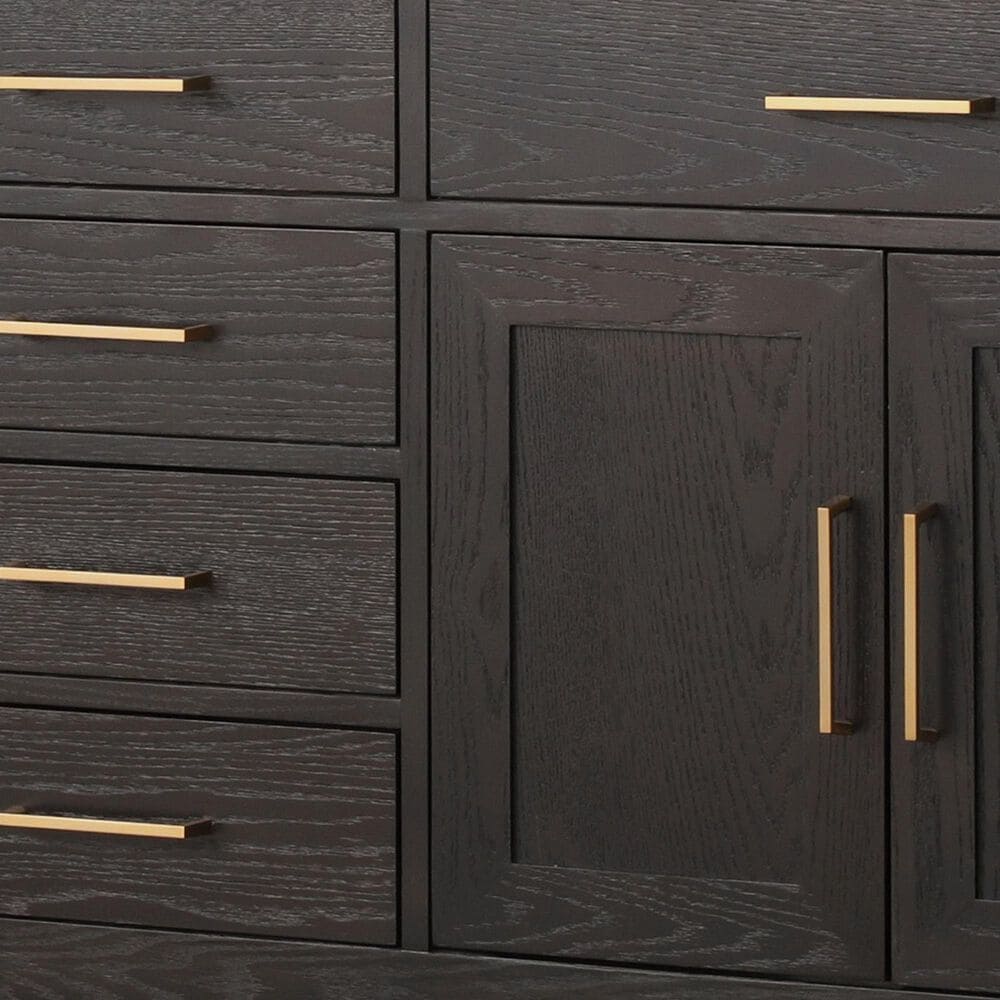 Lexora Home Abbey 80&quot; Double Bathroom Vanity in Brown Oak with 2 cm White Quartz Top and Rectangular Sinks, , large