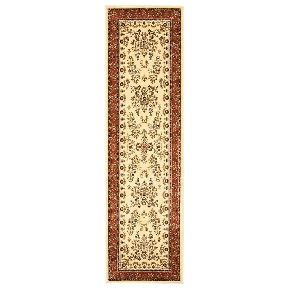 Safavieh Lyndhurst LNH331 2"3" x 22" Ivory and Rust Runner, , large
