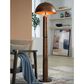Ashley Wendfield Metal Floor Lamp in Antique Copper, , large