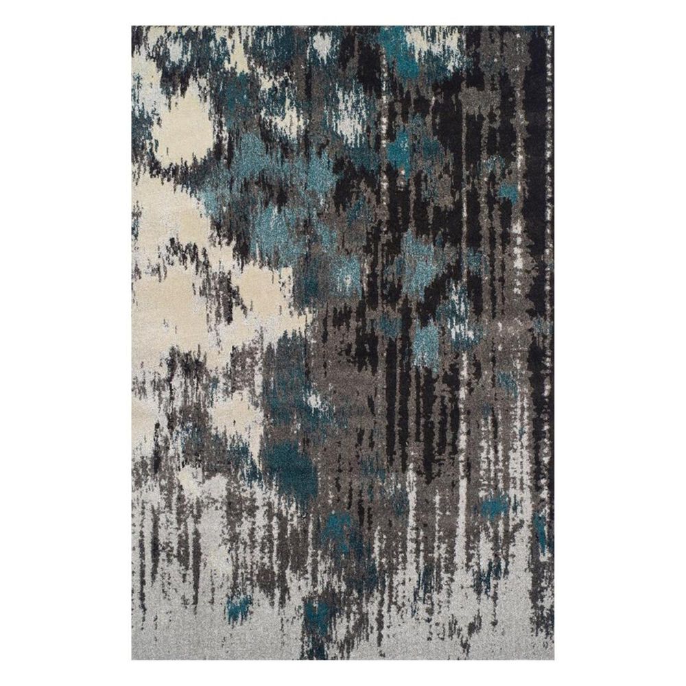 Dalyn Rug Company Modern Greys MG81 3'3" x 5'3" Teal Area Rug, , large