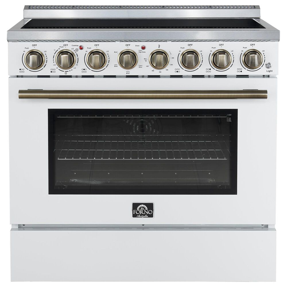 Forno Paolo 36" Freestanding Electric Range in White, , large