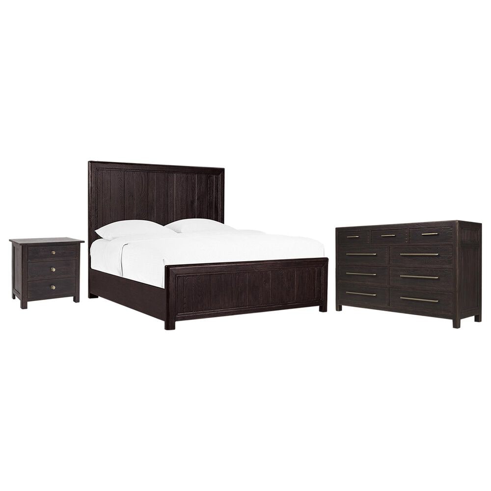 Hooker Furniture Driftwood 3-Piece King Panel Bedroom Set in Burnt Timber, , large