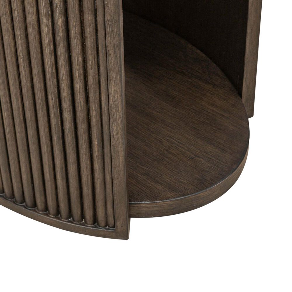 Belle Furnishings City View Chairside Table in Coffee Bean, , large