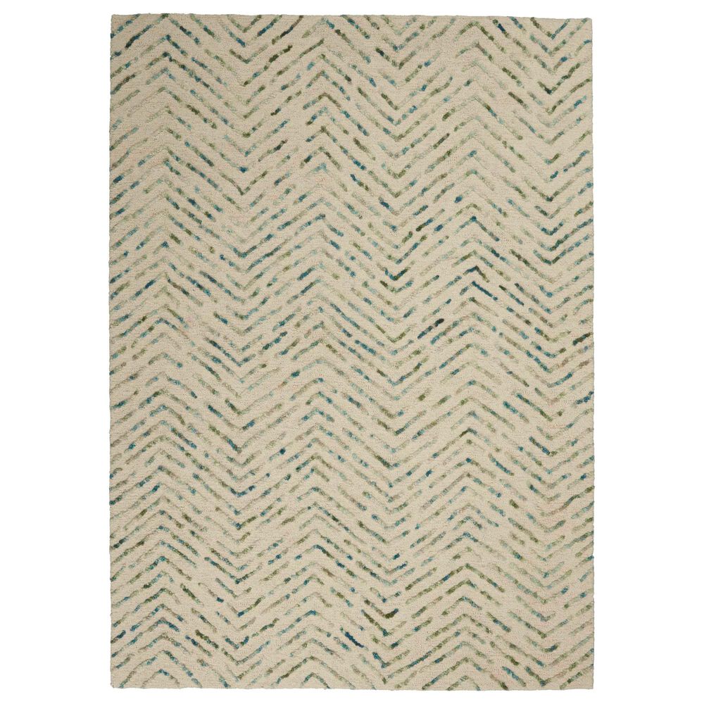 Nourison Colorado 3"9" x 5"9" Ivory and Green Area Rug, , large