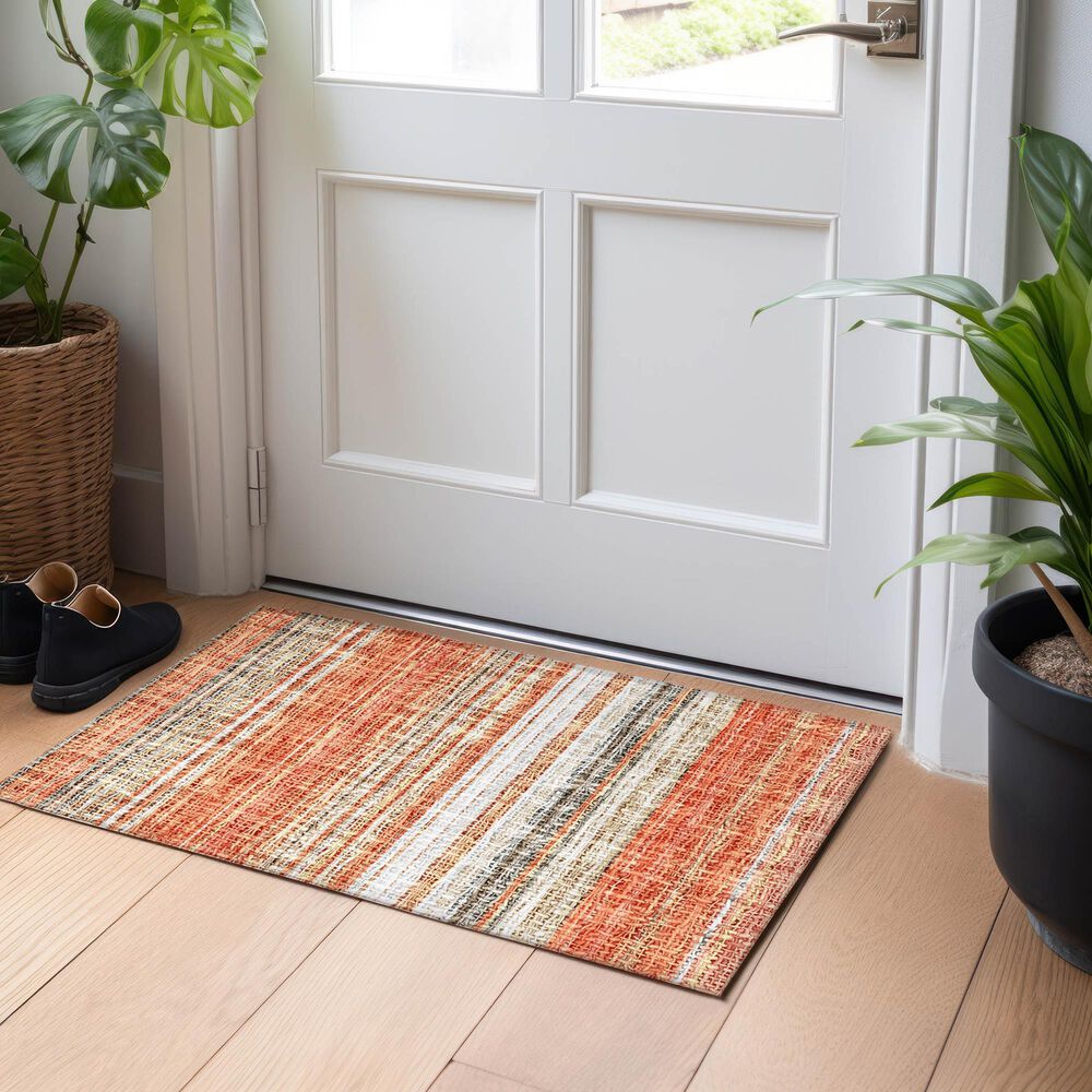 Dalyn Rug Company Portico PO2 Coral 1&#39;8&quot; x 2&#39;6&quot; Area Rug, , large