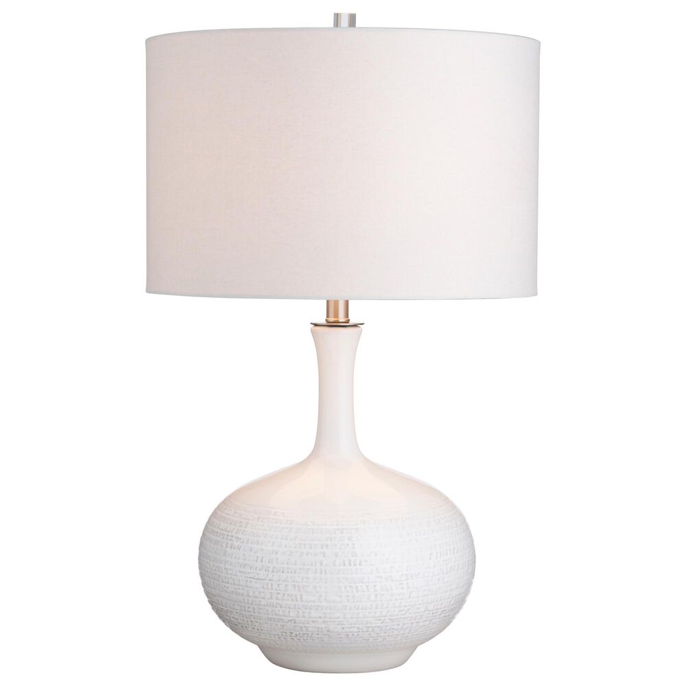 Crestview Collection Sylvie Table Lamp in White Glazed, , large