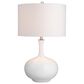 Crestview Collection Sylvie Table Lamp in White Glazed, , large