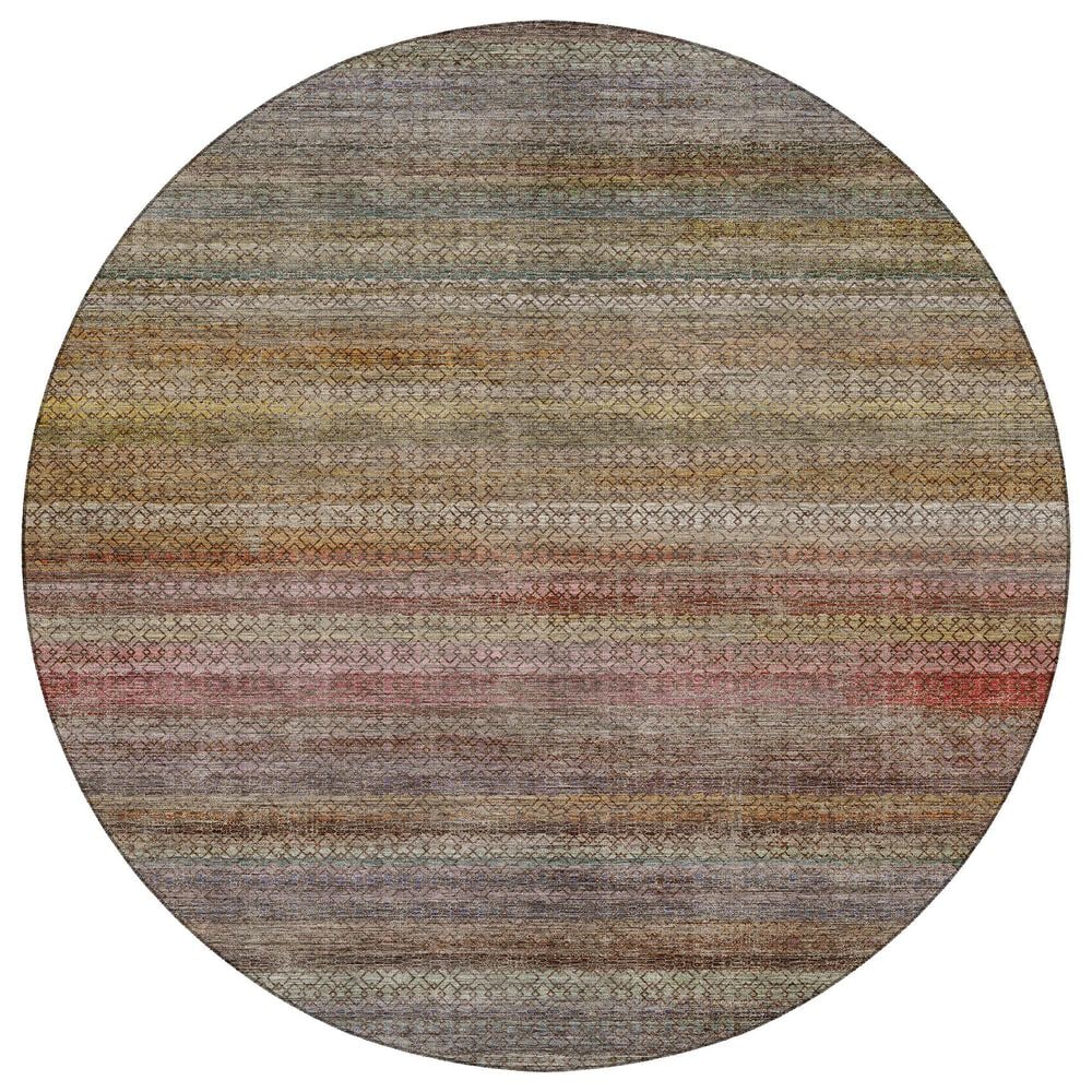 Dalyn Rug Company Vico VC4 Chocolate 8" Round Area Rug, , large