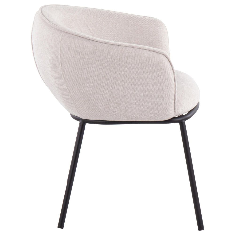 Lumisource Ashland Chair in Cream/Black, , large