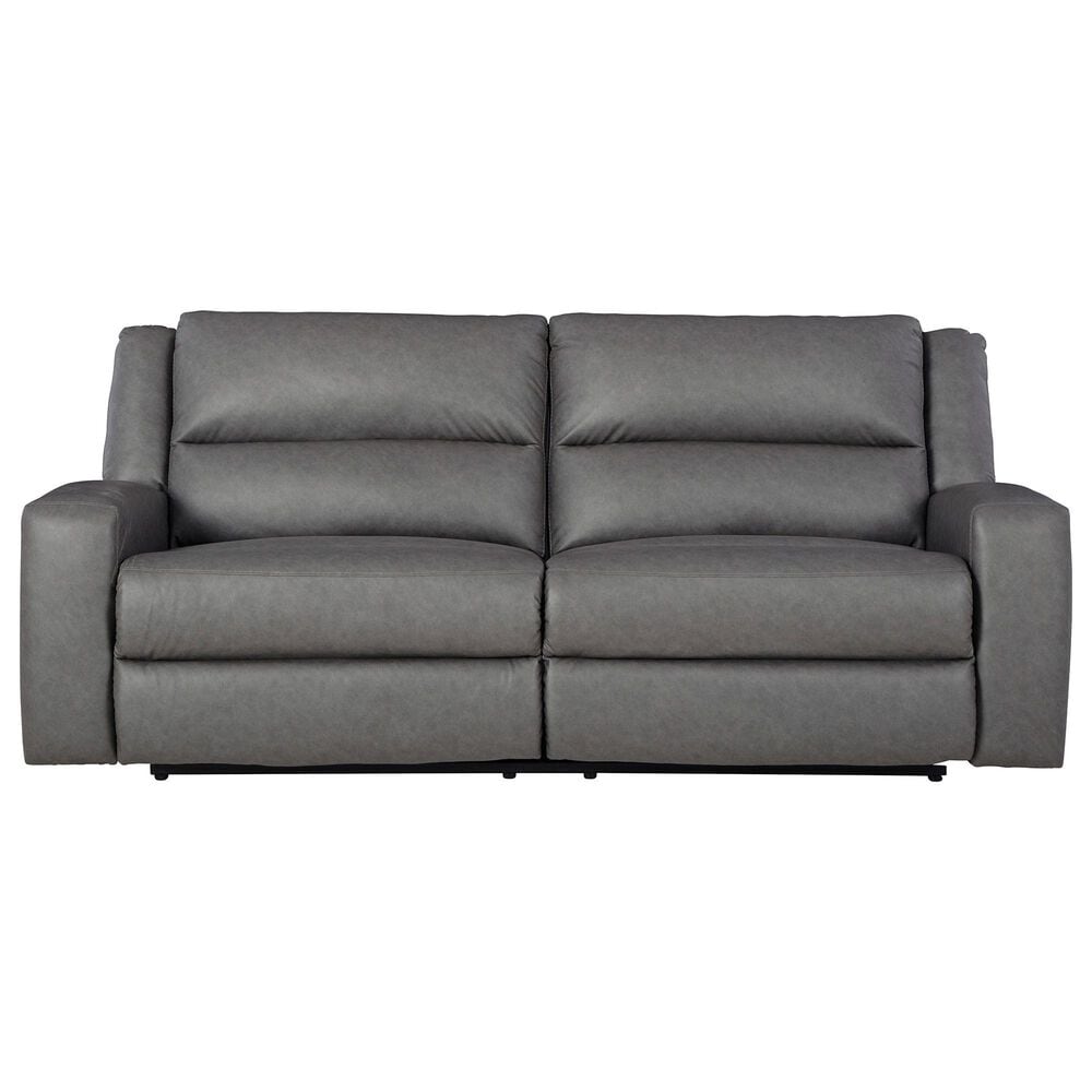 Ashley Brixworth 2-Seat Reclining Sofa in Slate, , large