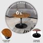 Leisuremod Verve 27" Coffee Table with MDF Top in Black and Brown, , large