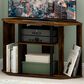 HOMLUX 39" TV Stand in Amber Pine and Black, , large