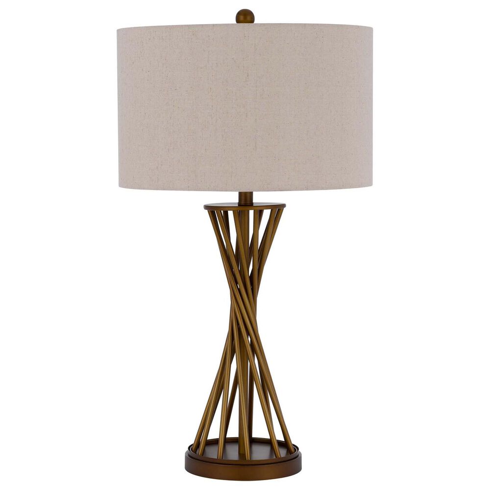 Cal Lighting Urban Metal Table Lamp in Rustic Gold, , large