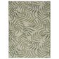 Nourison Garden Oasis GOA01 Ivory and Green 5" x 7" Indoor/Outdoor Area Rug, , large