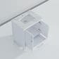 Lexora Home Jacques 30" Single Bathroom Vanity in White with 2 cm White Carrara Marble Top and Rectangular Sink, , large