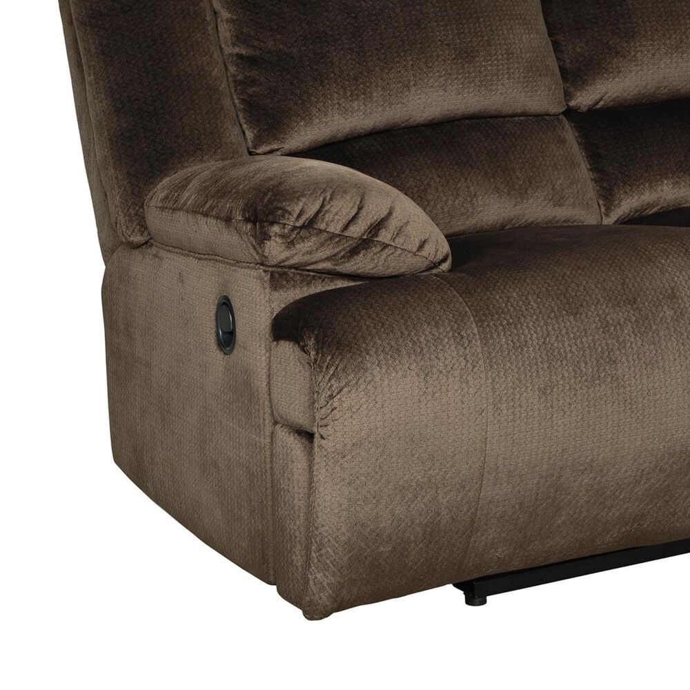 Signature Design by Ashley Clonmel Manual Reclining Loveseat in Chocolate, , large