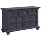 Oxford Baby Weston 2-Piece Crib and Dresser Nursery Set in Midnight Slate, , large