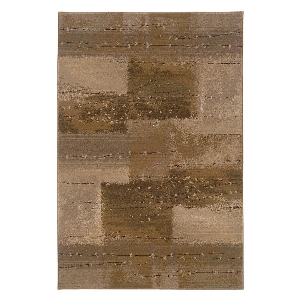Oriental Weavers Genesis 908A1 8" Square Tan Area Rug, , large