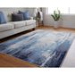 Feizy Indio 8" x 10" Blue and Beige Area Rug, , large