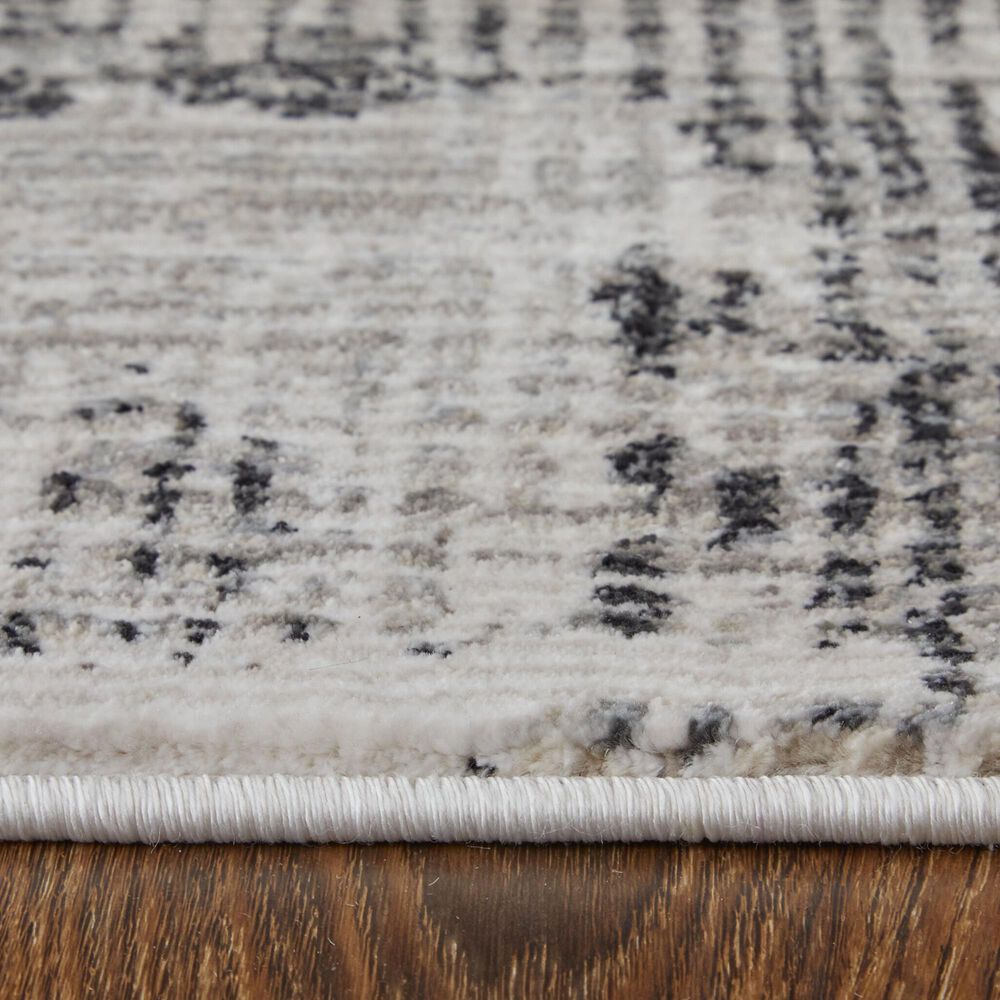 Feizy Sonora 5&#39; x 7&#39;6&quot; Gray and Ivory Area Rug, , large