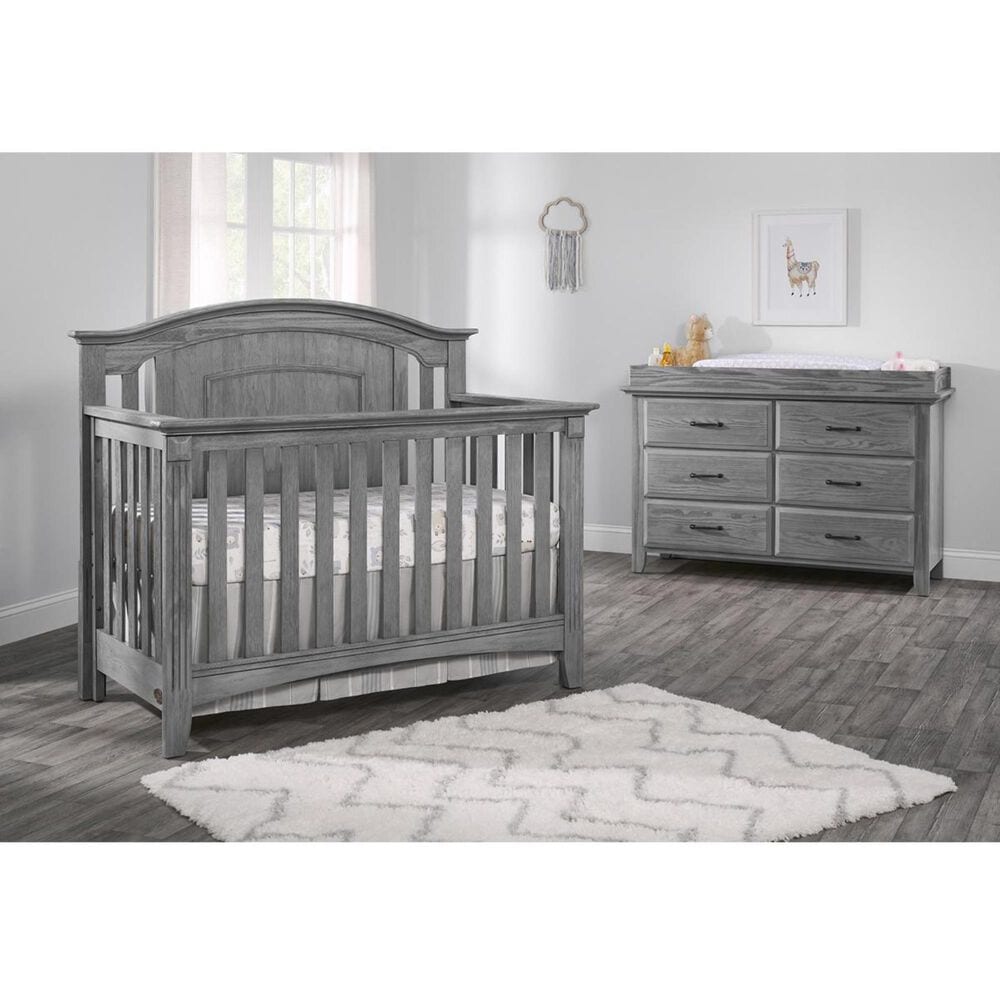 Oxford Baby Kenilworth Changing Topper in Graphite Gray, , large