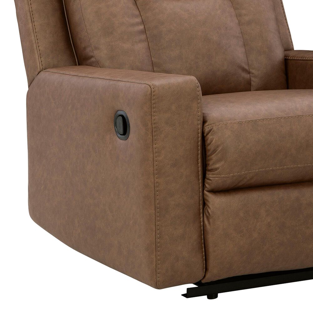 Ashley Mackmenville Manual Zero Wall Recliner in Caramel, , large