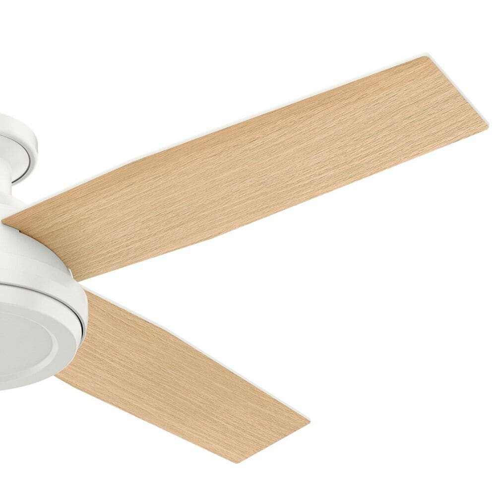 Hunter Dempsey 52&quot; Low Profile Ceiling Fan in Fresh White, , large
