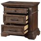 New Heritage Design Mar Vista 4 Piece Queen Bedroom Set in Brushed Walnut, , large