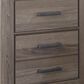 Ashley Zelen 5 Piece Queen Bedroom Set in Warm Gray, , large