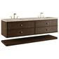 James Martin Allamari 72" Double Bathroom Vanity in Sable with 3 cm Tajnar Eclos Top and Rectangular Sinks, , large
